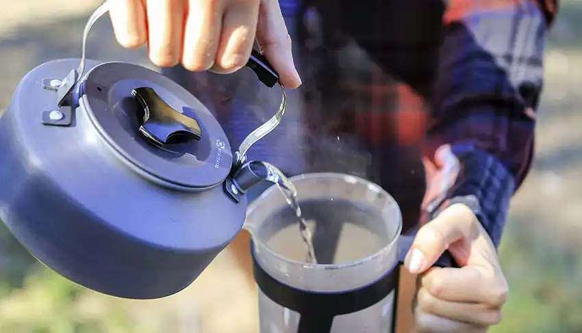 Camping Coffee pot, campfire cooking equipment