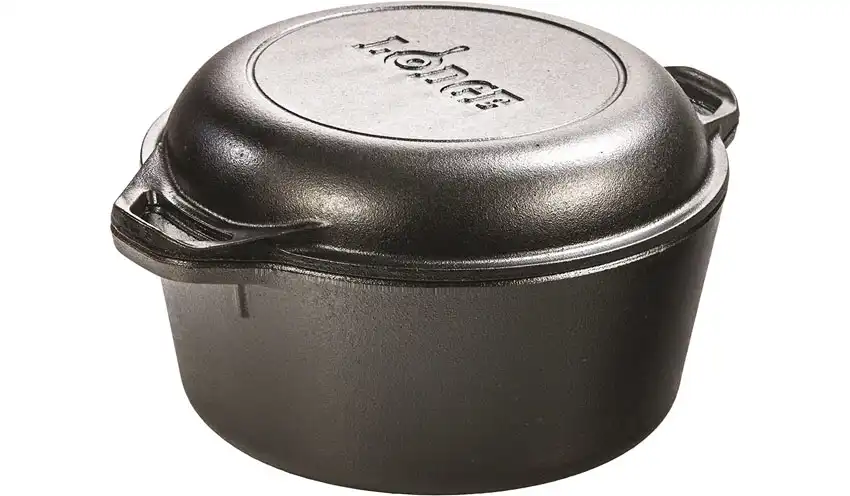 Dutch Oven: Lodge cast iron cookware, campfire cooking kits