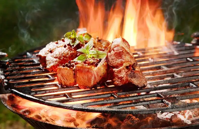 Grilling Over an Open Flame