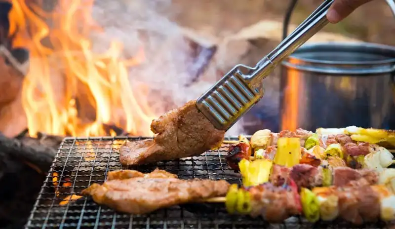 Grilling Over an Open Flame