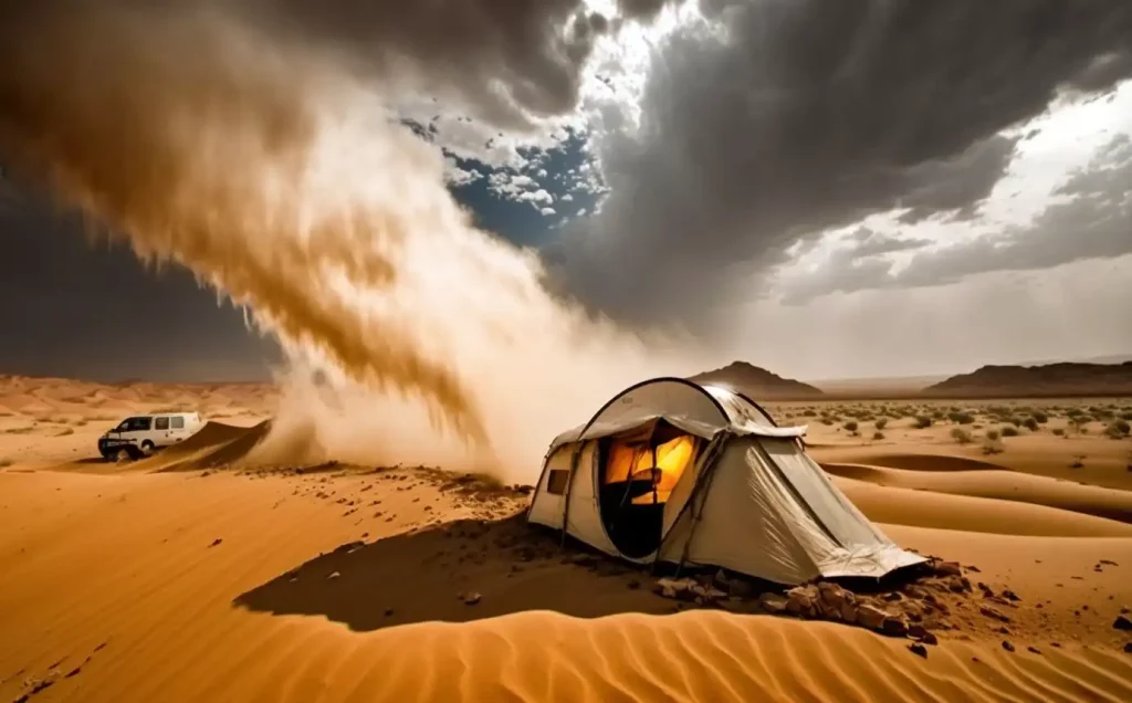 Heavy duty desert tent