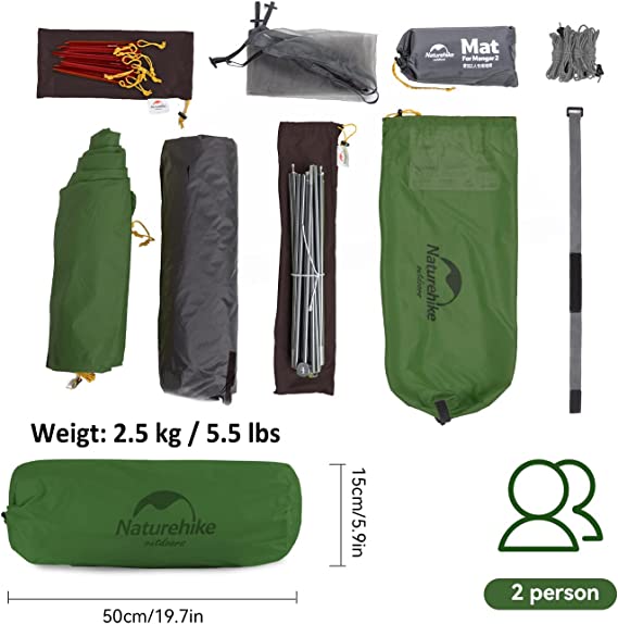 Naturehike Mongar 2 P tent accessories